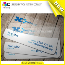 Trustworthy china supplier transparent plastic transparent plastic pvc business card